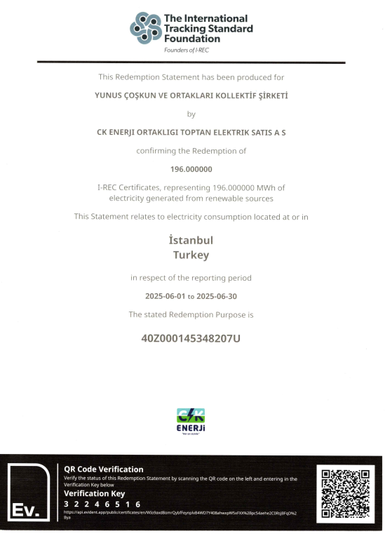 ISO 14001 Certificate