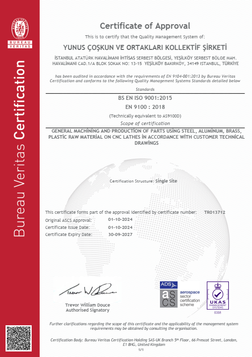 ISO 9001:2015 Certificate